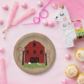 Bord rood-Barnpapier (Feest)