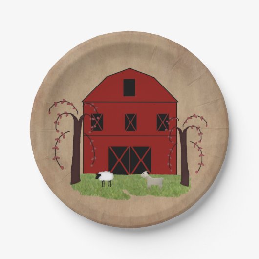 Bord rood-Barnpapier (Voorkant)