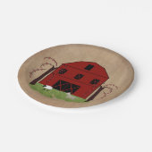 Bord rood-Barnpapier (Gekanteld)