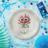 Bord rood bloempapier (Feest)