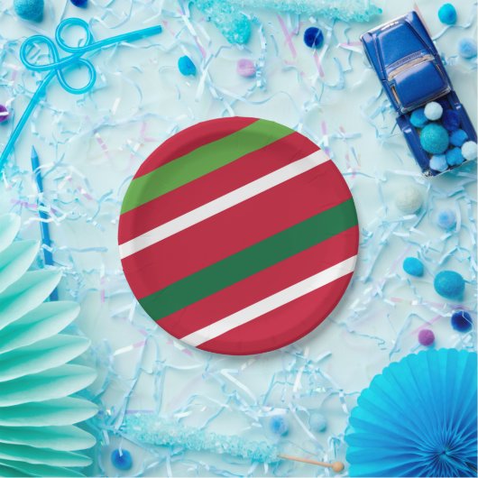 Bord rood- en groenpapier (Feest)