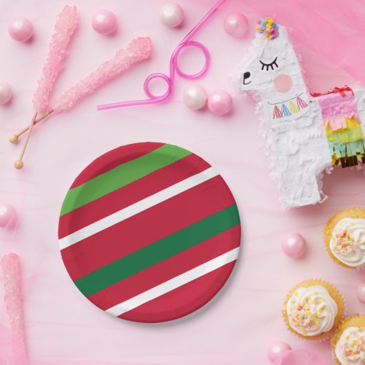Bord rood- en groenpapier (Feest)