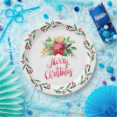 Bord rood poinsettia (Feest)