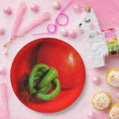 Bord rood tomatenpapier (Feest)