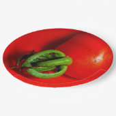 Bord rood tomatenpapier (Gekanteld)