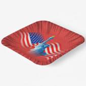 Bord rood wit blauw papier (Gebogen)