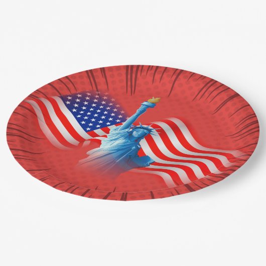 Bord rood wit blauw papier (Gekanteld)