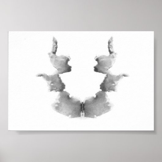 Bord Rorschach-testinkt 7 Poster (Voorkant)