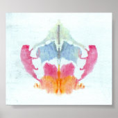 Bord Rorschach-testinkt 8 Poster (Voorkant)