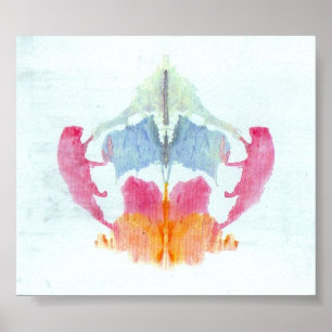 Bord Rorschach-testinkt 8 Poster