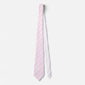 Bord - roze Diagonale Strepen Stropdas (Voorkant)