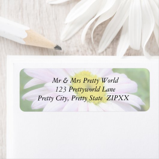 Bord Roze geschilderd Daisy Etiket (Insitu)