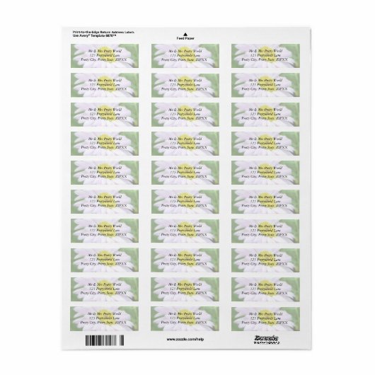 Bord Roze geschilderd Daisy Etiket (Full Sheet)