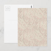 Bord roze kant Briefkaart (Voorkant / Achterkant)