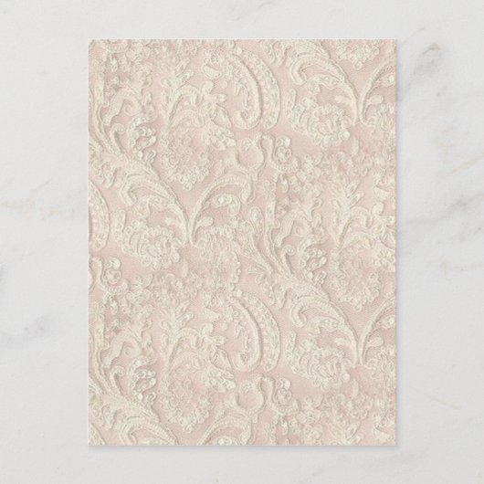 Bord roze kant Briefkaart (Voorkant)