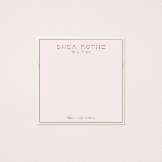 Bord Roze Ketting Display Kaart (Voorkant)