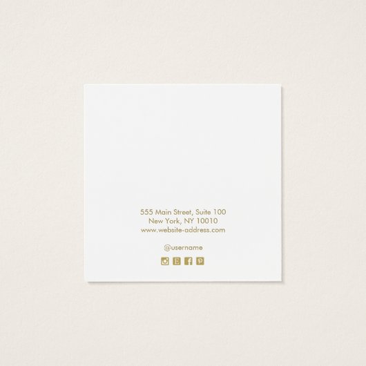 Bord Roze Ketting Display Kaart (Achterkant)