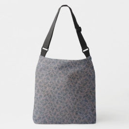 Bord Roze Mooie Blauw Bloemen Patroon Canvas tas