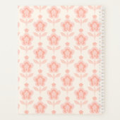 Bord Roze Perzik Boho Bloemen Art Decor Planner (Achterkant)