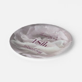 Bord Roze Roos, 18e Verjaardagsfeestje Bloemen Naa (Gekanteld)