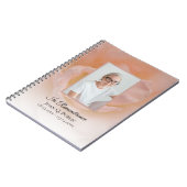 Bord Roze Roze Bloemblaadjes Uitvaart Gastenboek Notitieboek (Linkerzijde)