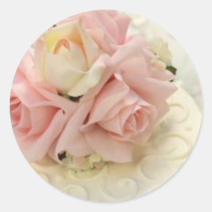 Bord Roze Roze Boeket Stickers
