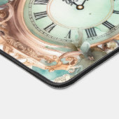 Bord Roze Rozen Oude Letter Klok Bureaumat (Hoek)