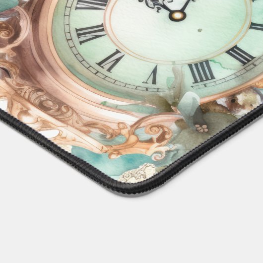  Bord Roze Rozen Oude Letter Klok Bureaumat (Hoek)