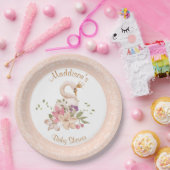 Bord roze    voor bruinbruisend Baby shower (Feest)