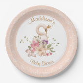 Bord roze    voor bruinbruisend Baby shower