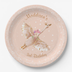 Bord roze    voor bruinbruisend Baby shower