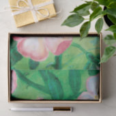 Bord Roze Wilde Roos Bloemen Zomer Tissuepapier (Geschenk)