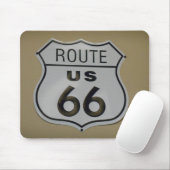 Bord Rte 66 Muismat (Met muis)