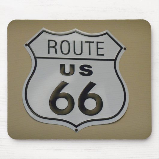Bord Rte 66 Muismat (Voorkant)