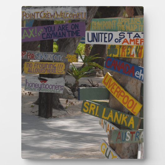 Bord Rum Point Grand Cayman Fotoplaat (Voorkant)
