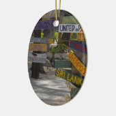 Bord Rum Point Grand Cayman Keramisch Ornament (Links)