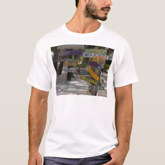 Bord Rum Point Grand Cayman T-shirt (Voorkant)