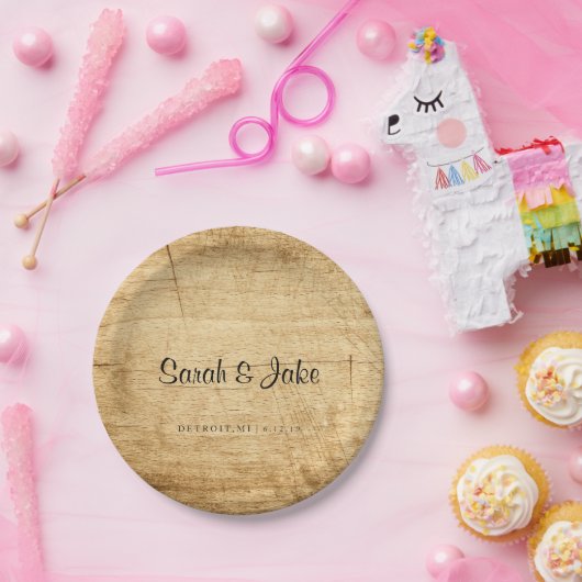 Bord - Rustisch hout (Feest)