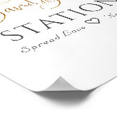 Bord sanitatiestation groenblijvende eucalyptusbla poster (Hoek)