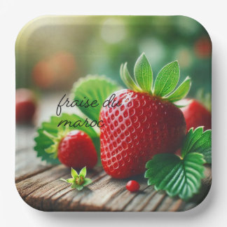 Bord, schaal, trim, fraise papieren bordje