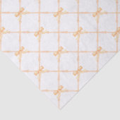 Bord Sinaasappel Bamboe Trellis met Bogen Tissuepapier (Detail)
