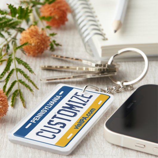 Bord sleutelhanger Pennsylvania (Voorkant Rechts)