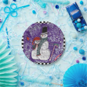 Bord sneeuwgroet (Feest)