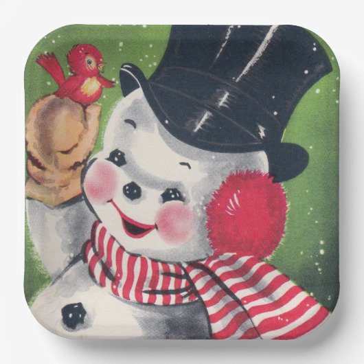 bord  sneeuwretro-kerstfeest (Voorkant)