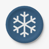 Bord Snowflake Blue Paper (Voorkant)