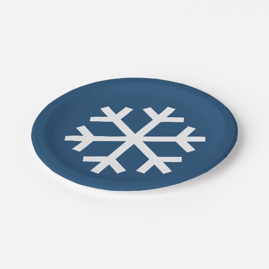 Bord Snowflake Blue Paper (Gekanteld)