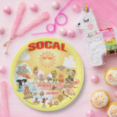 Bord SoCal Beach Paradise-papier (Feest)