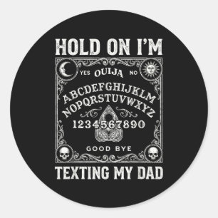 Bord sorry ik kan niet praten ik ben aan de telefo ronde sticker