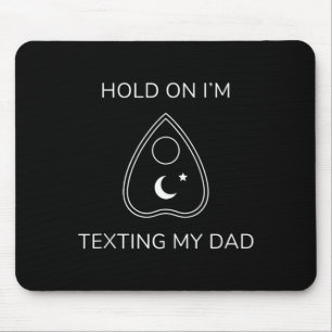 Bord sorry kan niet praten op de telefoon papa tan muismat
