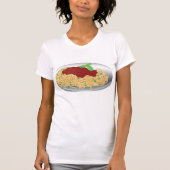 Bord Spaghetti Dames T-Shirt (Voorkant)